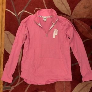 PINK quarter zip sweatshirt